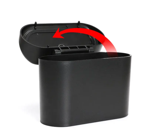 Mini Car Trash Can with Lid – Leakproof Compact Auto Garbage Bin